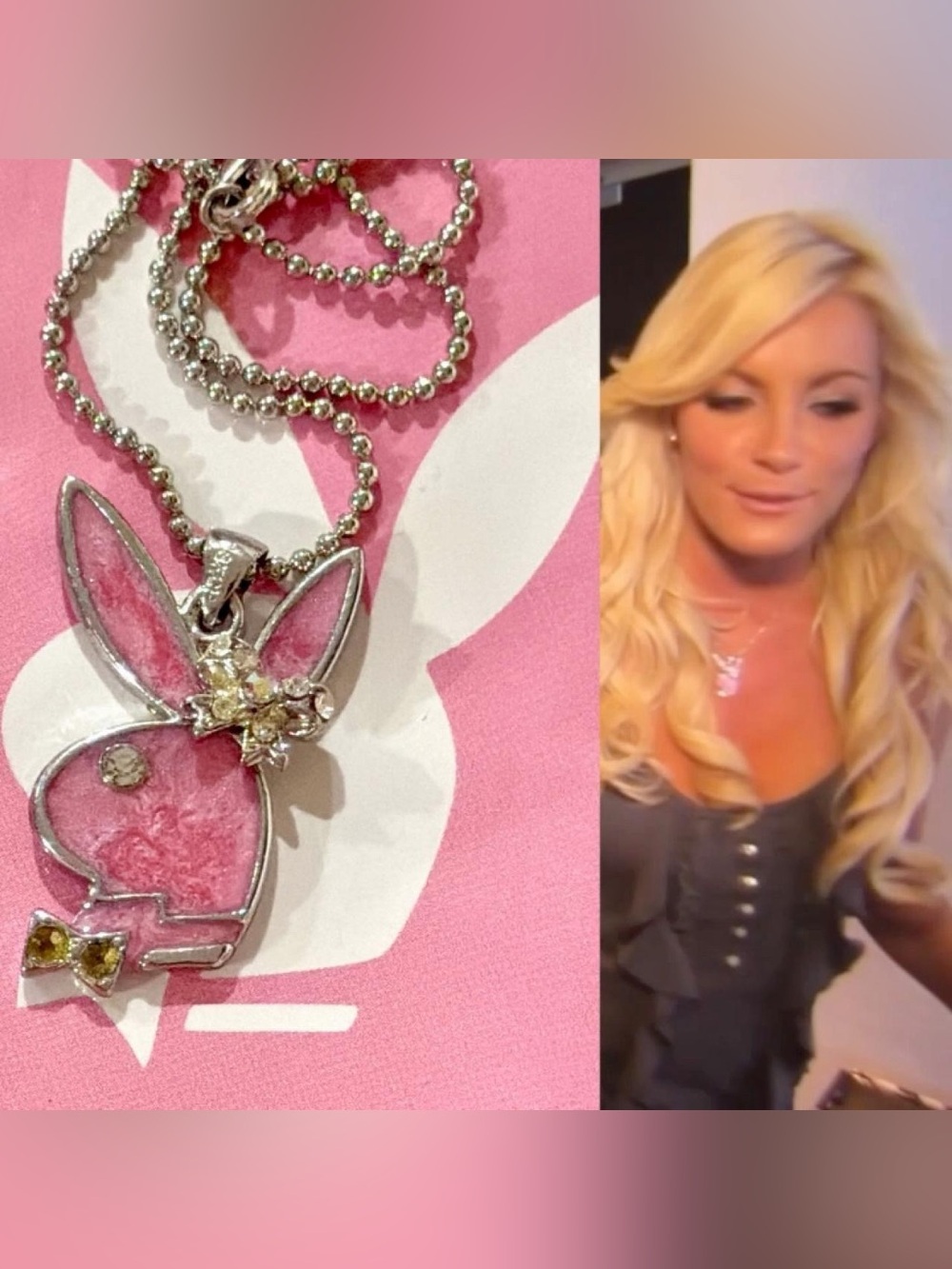 Playboy Y2K bunny necklace